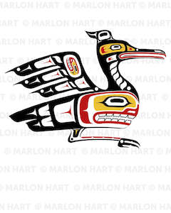 Artist Marlon Hart: Marlon Hart- Pacific Crossing - Cormorant - Karuhiruhi