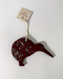 Wall Hanging Ceramic Kiwi Red