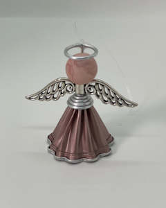 Upcycled Coffee Pod - Angel Decoration Pink