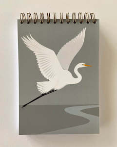 Stationary Books: Heron Note Book - By Artist Cathy Hansby