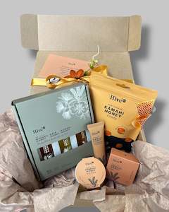 New Zealand Made: Body Bliss Native NZ Honey - Pamper Gift Box - Kamahi Honey