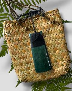 Greenstone- Pounamu- Toki  Pendant Large (wide)