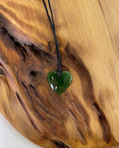 Greenstone - Pounamu, Heart Pendant Small