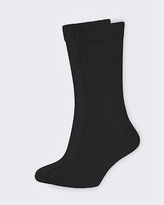 Men: Socks - Possum Merino - Black