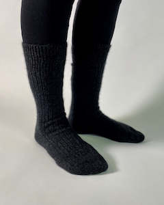 Men: Socks Ribbed - Possum Merino - Various Colours