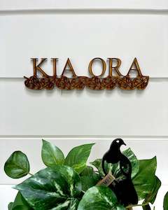 Wall Sign Kia ora - Natural