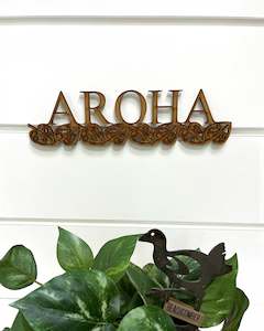 Wall Sign Aroha - Natural