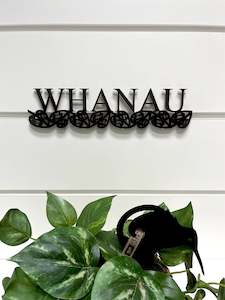 Wall Sign Whanau - Black
