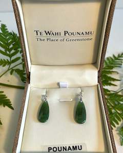 Greenstone Roimata (Teardrop) Earrings