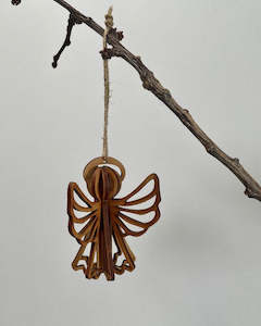 Christmas Decorations: 3D Hanging Wooden Decoration - Angel by Designcraft