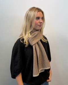 Textiles Accessories Linens: Possum Merino Herringbone Scarf