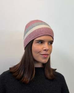 Possum Merino Striped Travel Beanie