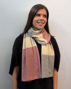 Possum Merino Striped Travel Scarf