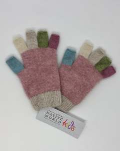 Children Babies: Possum Merino Children's Fingerless Gloves