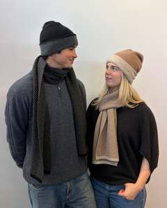 Possum Merino Unisex Reversible Beanie & Scarf Set