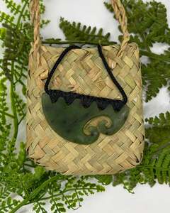 New Zealand Made: Greenstone - Pounamu | Koru Kōuma (Breastplate) - Small