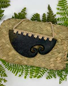 Gifts For Her: Greenstone - Pounamu | Koru Kōuma (Breastplate) - Large