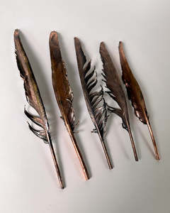 Copper Plated Feathers