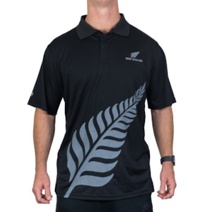 Products: Active Polo large New Zealand silver fern logo