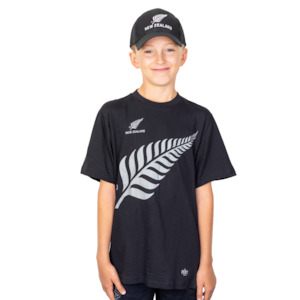 Kids Silver Fern Cap and T Shirt Combo