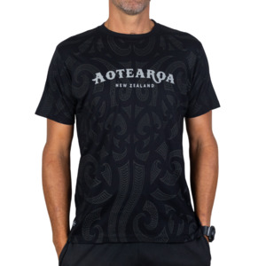 Products: T-Shirt 100% Cotton Black Stingray all over
