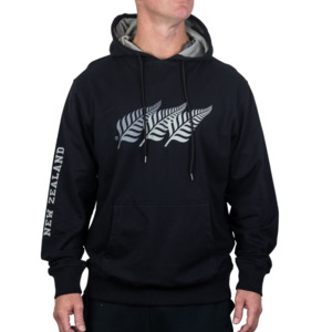 Products: Long Sleeve Hoodie with New Zealand silver fern logo