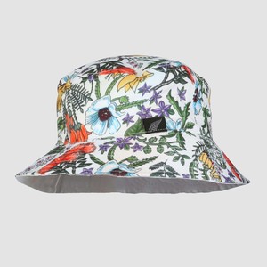 White Floral Bucket Hat