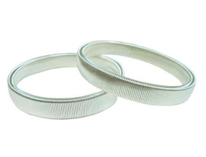 All Clothing: 80's Sleeve Band - SILVER