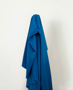 Silk: Electric Blue 100% Mulberry Silk Crepe de Chine 16 Momme $49 pm