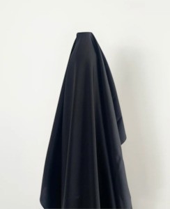 Silk: Black Silk Satin 100% 18 Momme $65pm - Oeko-Tex Certified