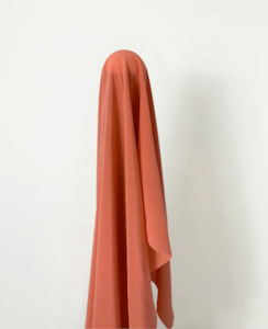 Silk: Dusky Salmon 100% Silk Crepe de Chine 16 Momme $49pm