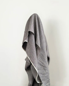 The Grace Collection Linens 160 Gsm: Black & Natural Stripe 100% Linen Vintage Finish 145gsm $45 pm