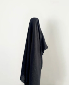 The Grace Collection Linens 160 Gsm: Grace: Black Prewashed 100% Linen 160 gsm $38pm