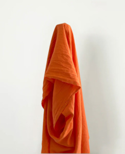 Grace: Tiger Orange Prewashed 100% Linen 160 gsm $38 pm