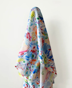 100% Cotton Watercolour Doodles Multi Colour Print 150 cm $29 pm