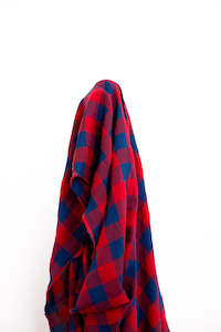 Clearance Treats: Navy/Red 50% Linen 50% Acetate 150 gsm was $45 pm now $30 pm