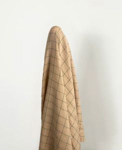 Clearance Treats: Sand Check 100% Linen 125 gsm was $45 pm now $30 pm