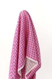 Tencel: Autumn Vibes 100% Tencel Pink Check 140 cm wide $28 pm