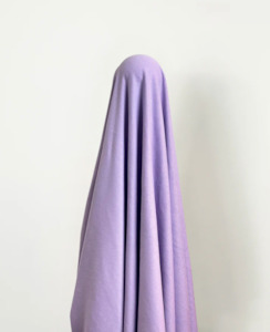 Sweatshirting: Lilac 95% Cotton 5% Spandex Rib OEKO Tex & GOTS Certified $28 pm