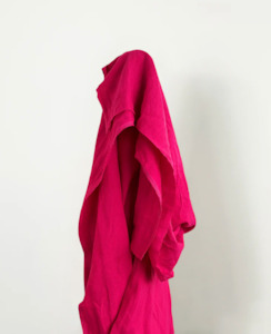 Vintage Finish Linen: Hot Pink Vintage Finish 100% Linen 165gsm $49pm