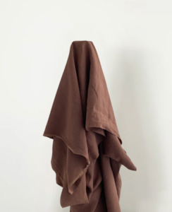 Vintage Finish Linen: Mocha Vintage Finish, Piece Washed 100% Linen 180 gsm $49 pm