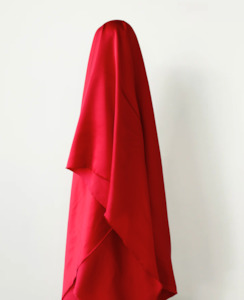 Just Arrived: Roxanne Red Rayon Viscose Low Sheen Satin $28 pm