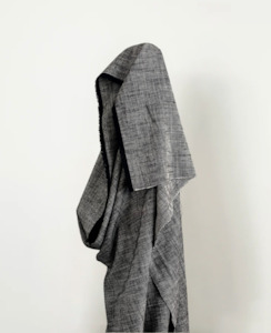 Linen Cotton Blends: Black Herringbone Look 55% Linen 45% Cotton 220 gsm $42 pm