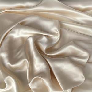 Silk: Seashell 100% Mulberry Sandwashed Silk Satin  19 Momme $75 pm
