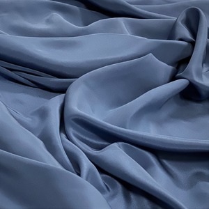Silk: Wedgewood Blue 100% Mulberry Silk Crepe de Chine 16 Momme $70.00