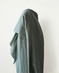 Summer Love: Sage Double Gauze Double Sided Cotton Stripe 140 cm w, 132 gsm $20 pm