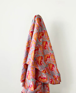 Deadstock Sale: Pink & Orange Poppies Print 100% Cotton 145 cm 115 gsm $12 pm