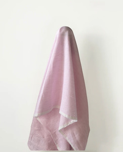Featured Collection: Deadstock Sale: Gabby Pink & White Pinstripe 100% Linen 130 gsm $12 pm