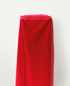 100 Cotton: 100% Cotton Crimson Velvet 284 gsm 150 cm w $65 pm