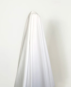 100 Cotton: White 100% Cotton (slightly heavier) 'Washer' Finish Cotton 148 gsm $20